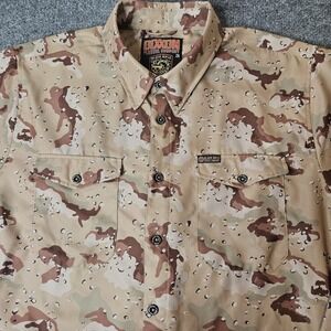 Dixxon Back Rifle Coffee Camo Shirt Size 2XL Longsleeve